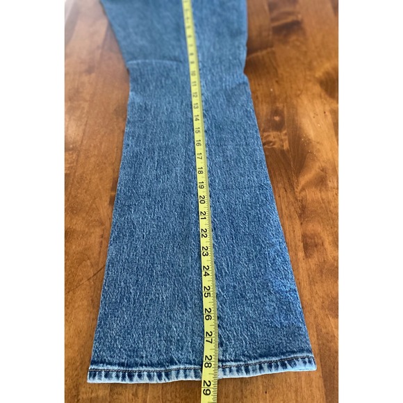 Wrangler Westward High Rise Bootcut Jeans Blue Two Tone Color Block 31x30 - Picture 14 of 16